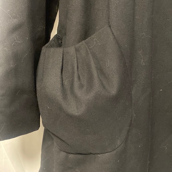 💥3/$40💥Simply Vera Wang Black Big button Aline Coat Size Small - Picture 4 of 8